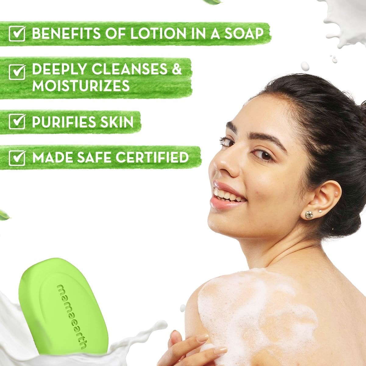 Mamaearth Neem Soap 125g x4 Tea Tree Purifying Grade 1 Bar Deep Clean Free Ship