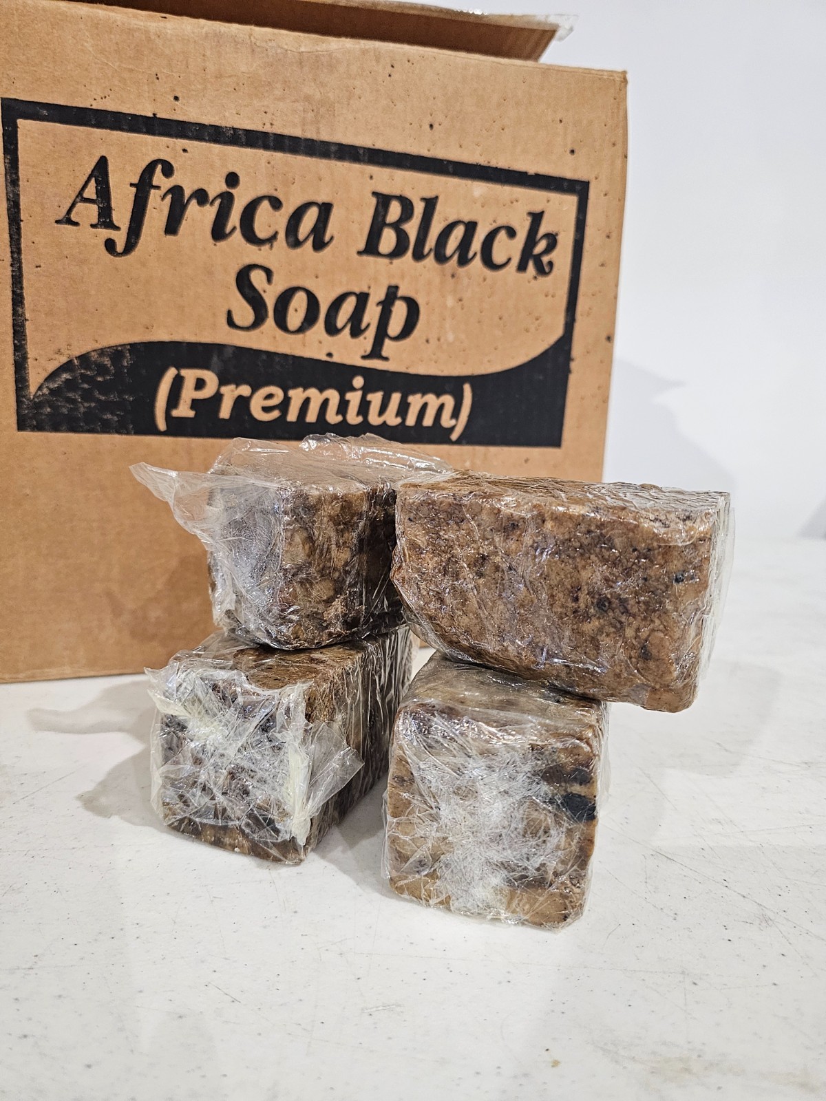 Raw African BLACK SOAP Organic Unrefined From GHANA Premium Quality