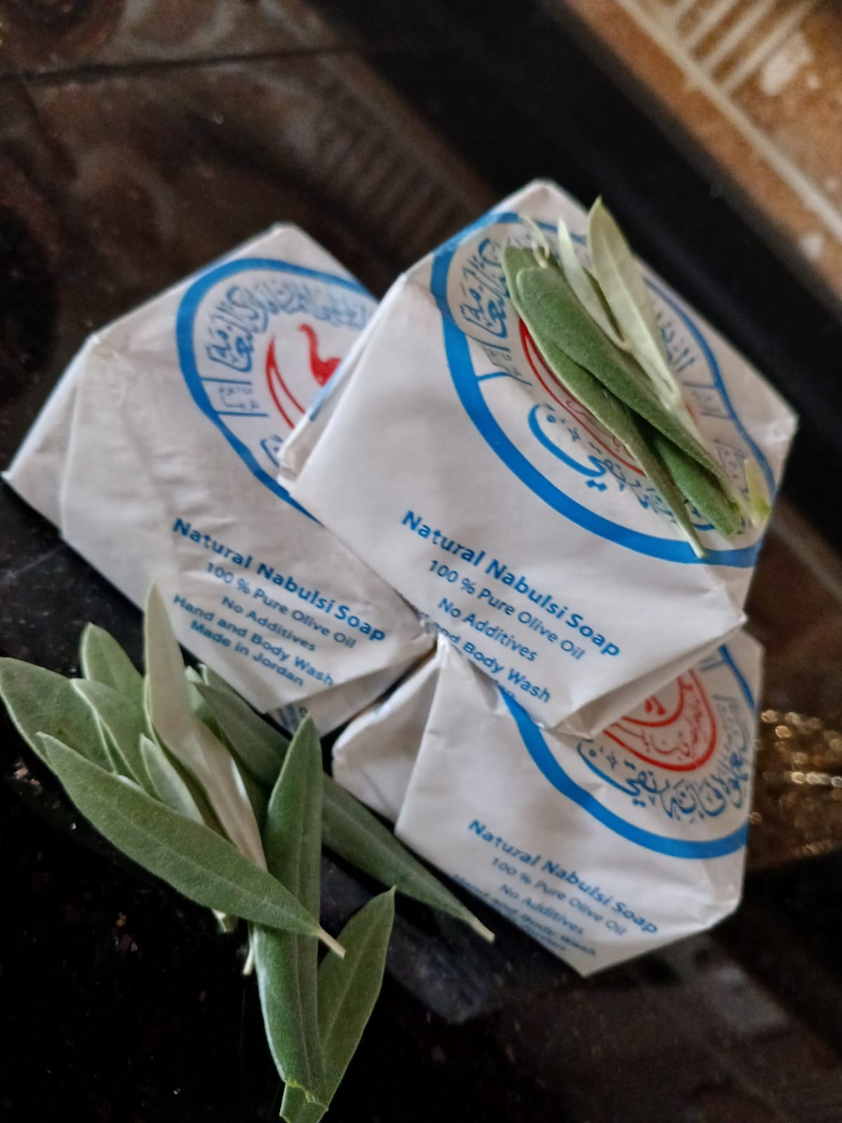 3 Pack Authentic Nabulsi Olive Oil Soap Handmade Natural Soap Bars Premium Quali