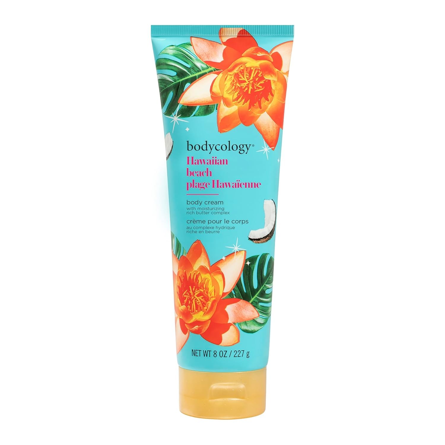 Bodycology Shea Butter Body Cream, Hawaiian Beach, 8 oz