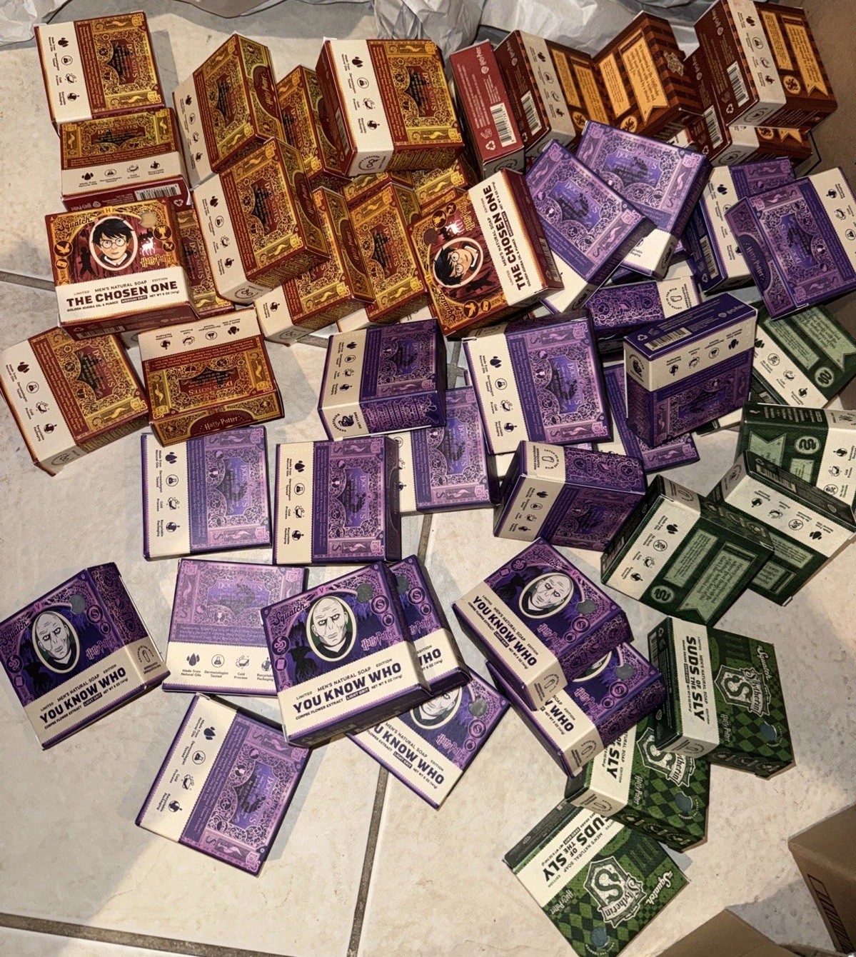 New Lot Of 56 Count Dr Squatch Harry Potter Limited Edition Natural Soaps Soap