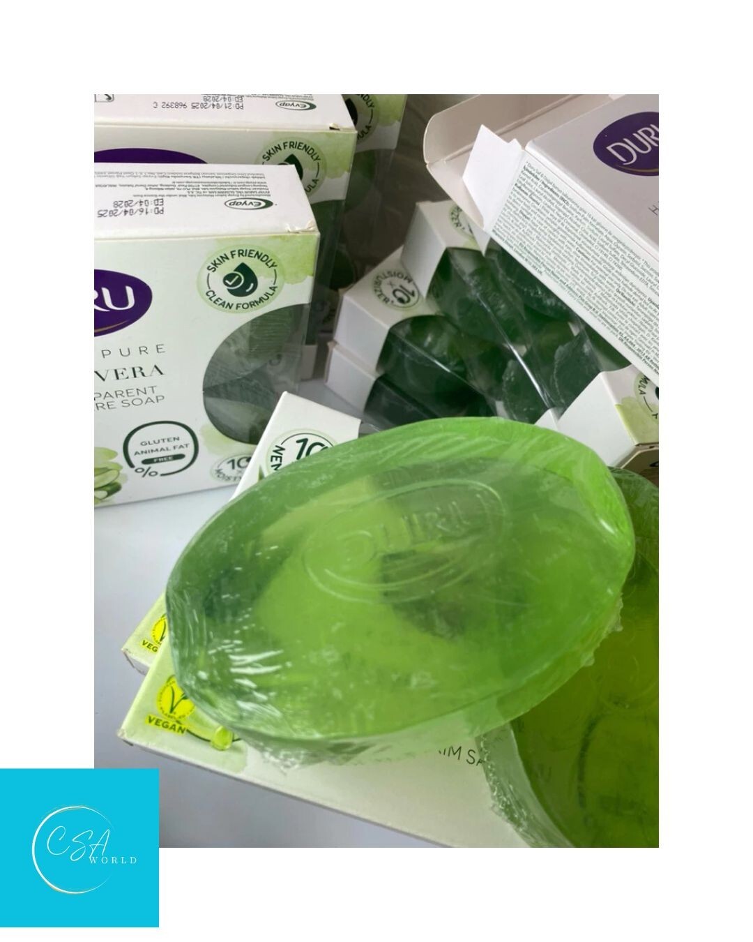 Duru Aloe Vera Glycerin Bar Soap (135GX2BAR )x 4 packs
