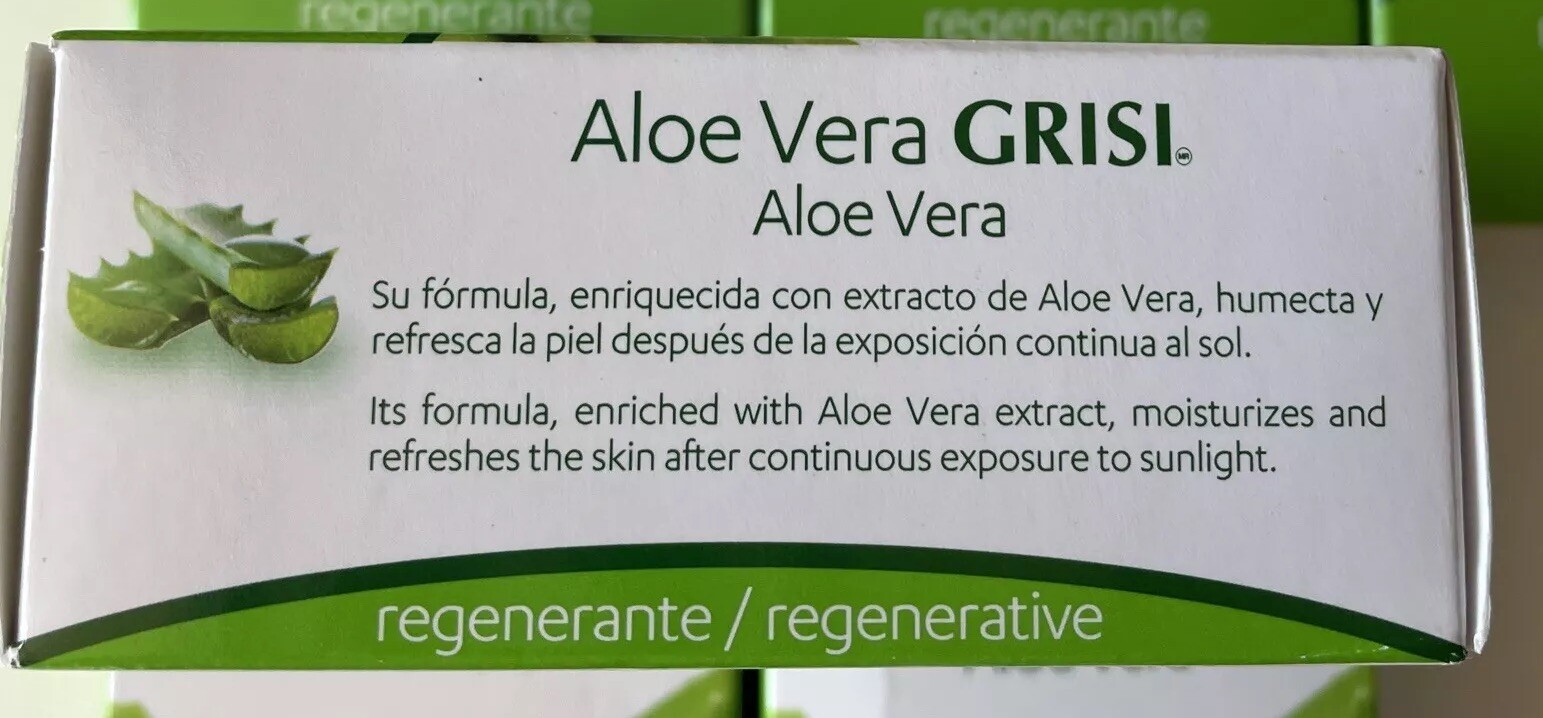 6 GRISI Aloe Vera Bar Soap Regenerative 3.5 oz. ea.