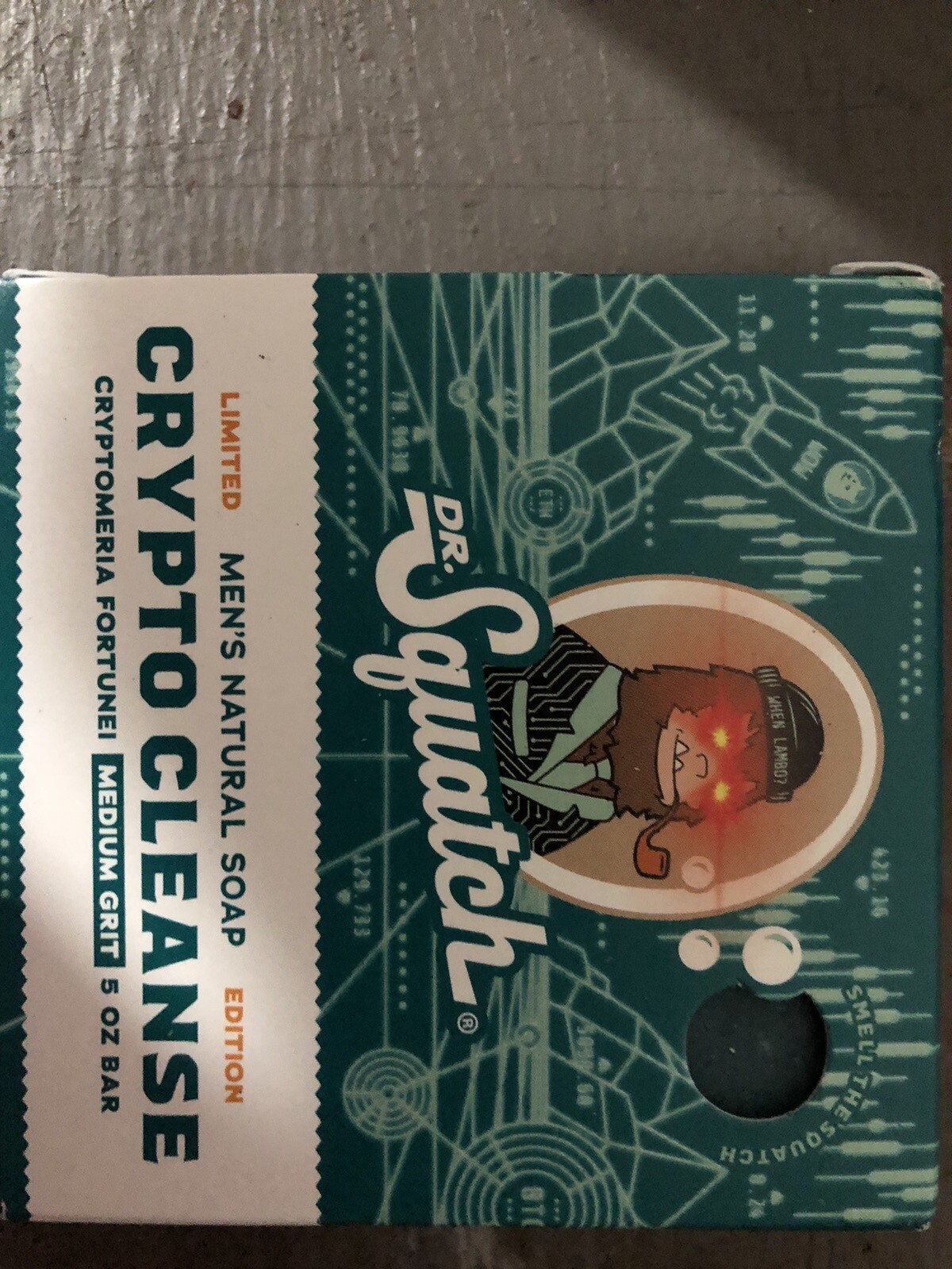 DR. Squatch Crypto Cleanse Medium Grit Men’s Natural Soap – 5oz Limited Edition