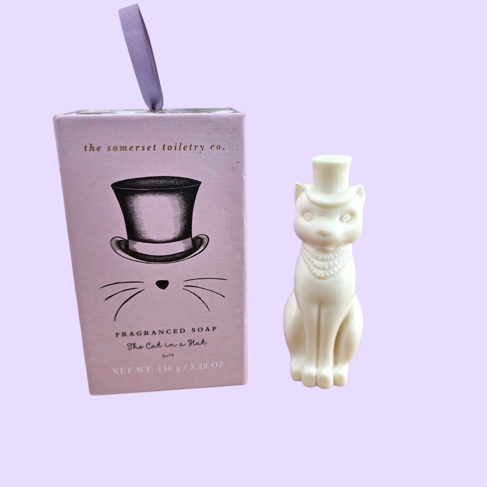 5.29oz Fragrance Soap, “The Cat in a Hat” Shaped, Top Hat Somerset Toiletry Co