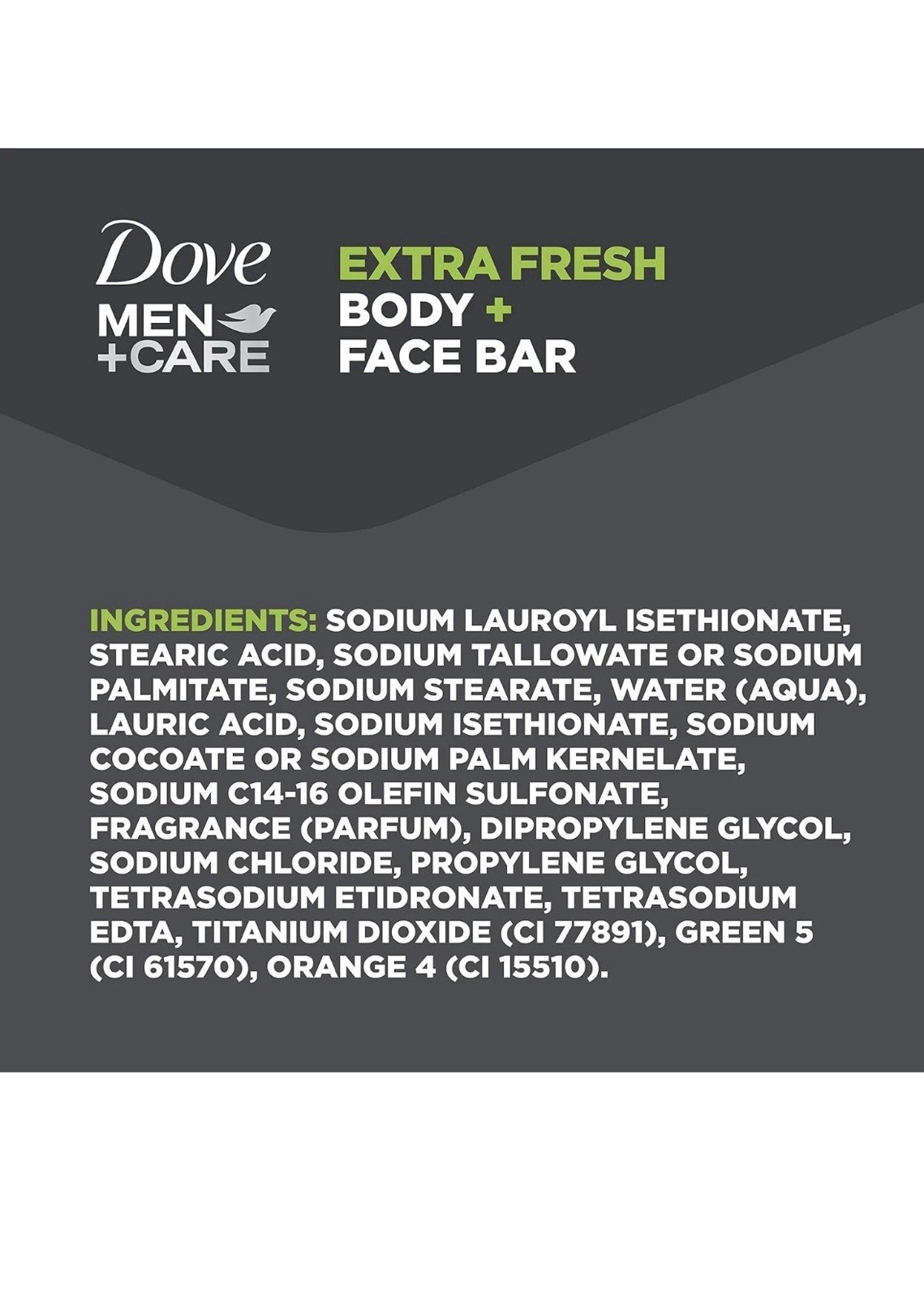 Dove Men+Care Extra Fresh Body and Face Bar 3.75oz X 2 Bar ***** Lot Of 3 ***