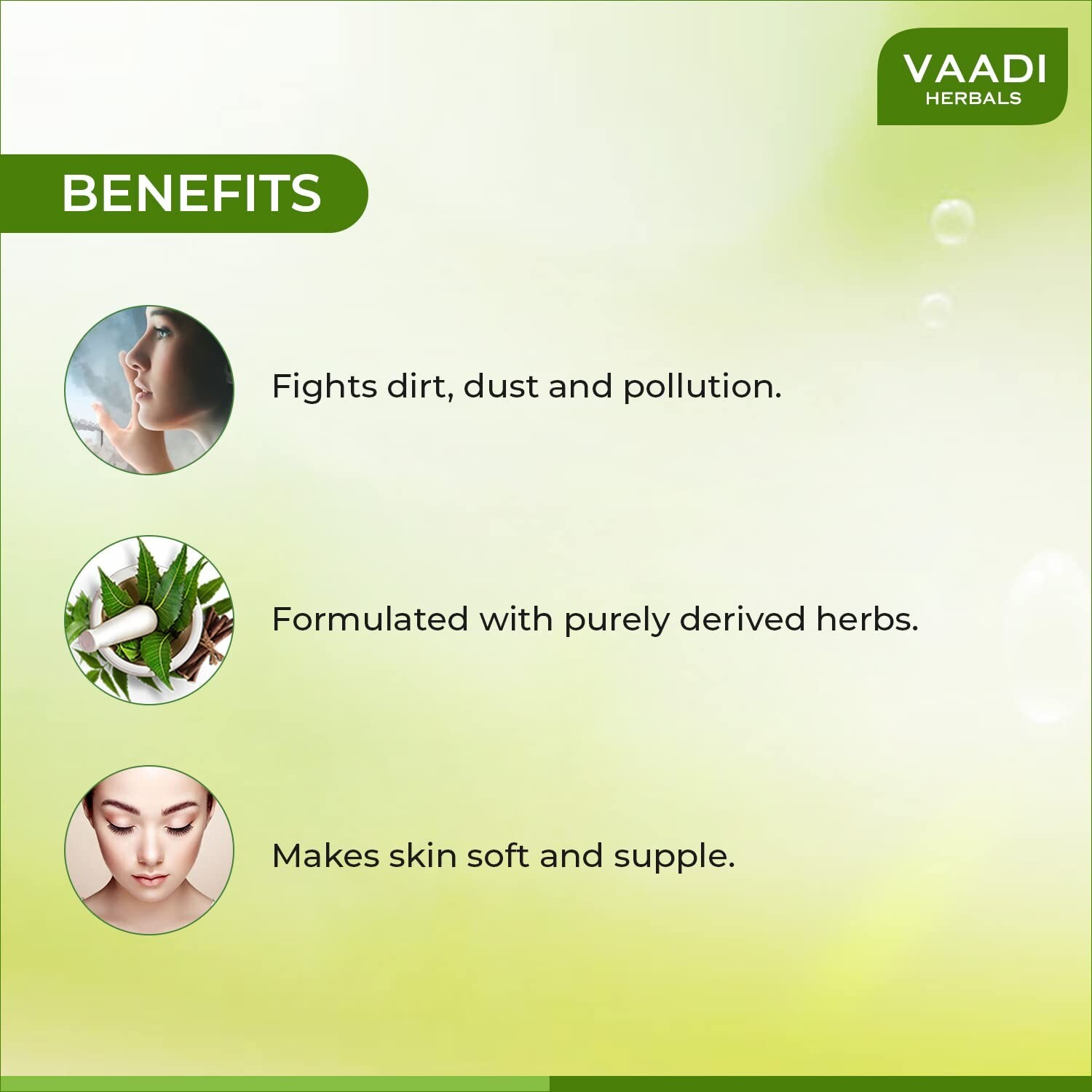 Vaadi Herbals Alluring Neem & Tulsi Soap 75g,