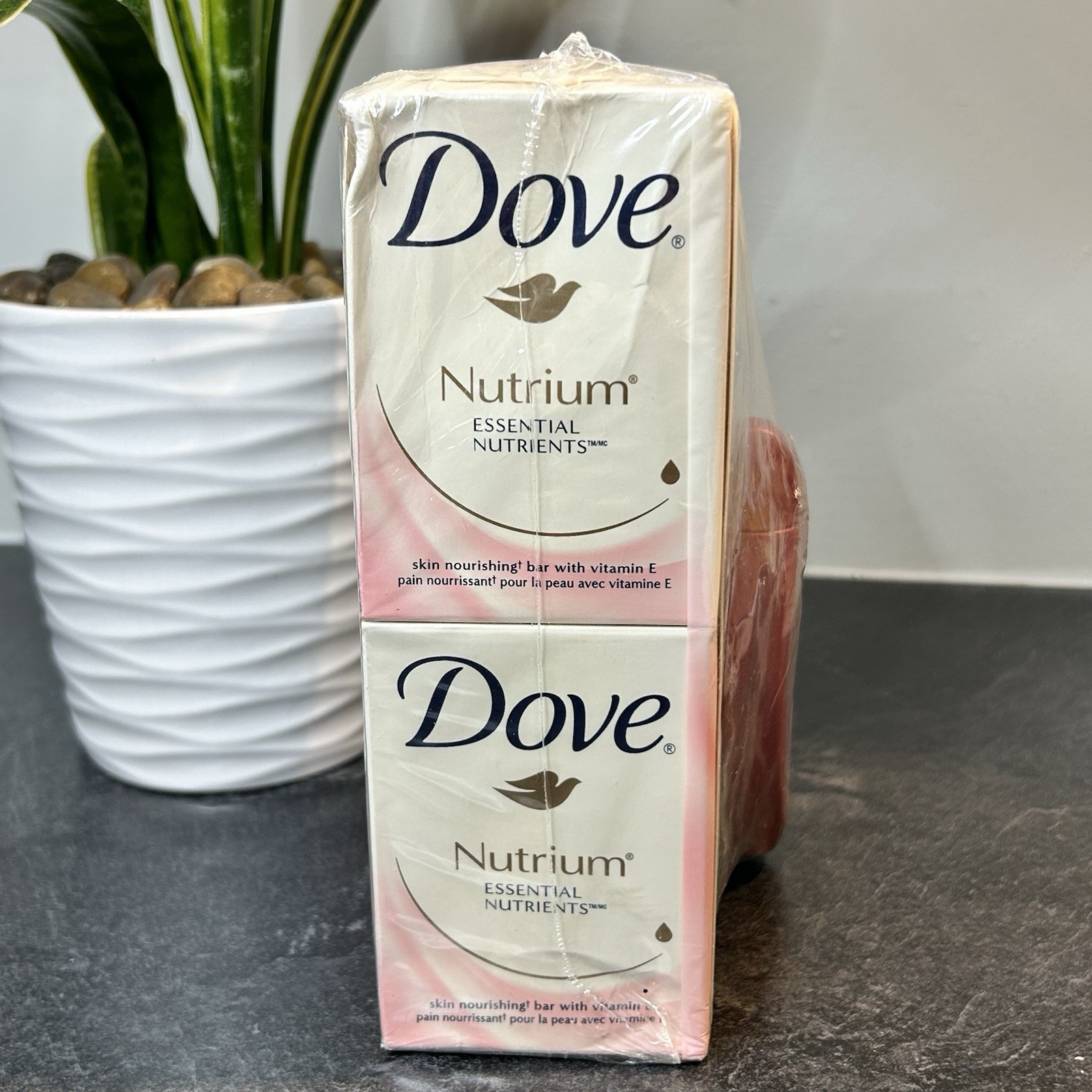 NEW Dove Nutrium Beauty Bar 6 Soap Bars 1/4 Moisturizing Cream RETIRED
