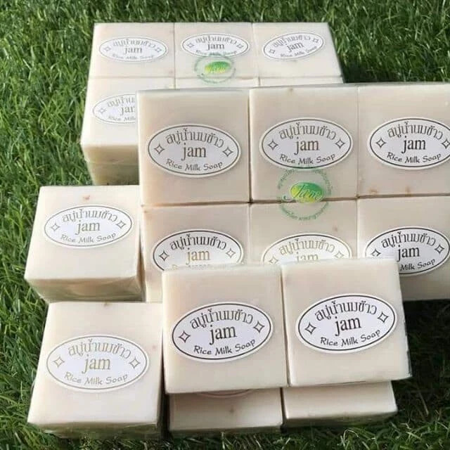 12 X JAM Rice Milk Soap with Whitening Gluta and Collagen Natural 60g