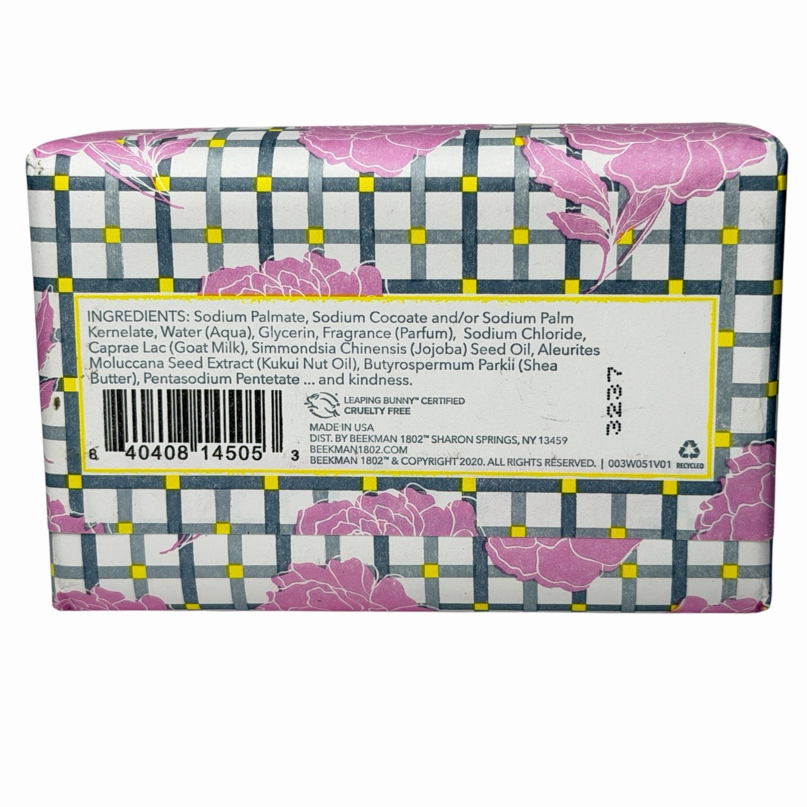 2X- Beekman 1802 Limited Edition Peony Blush Bars Of Soap 9oz ea New SEALED