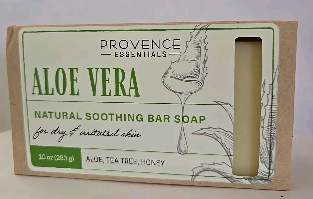Provence Essentials Aloe Vera Natural Soothing Bar Soap 10 Oz