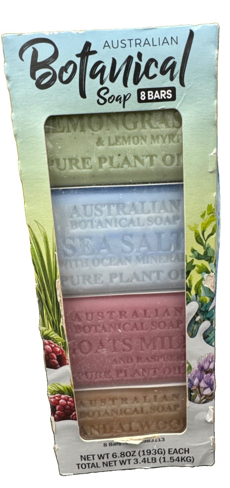 Australian Botanical Goat Milk Bar Soap 8 Pack x 6.8 Oz EXP 10/2028