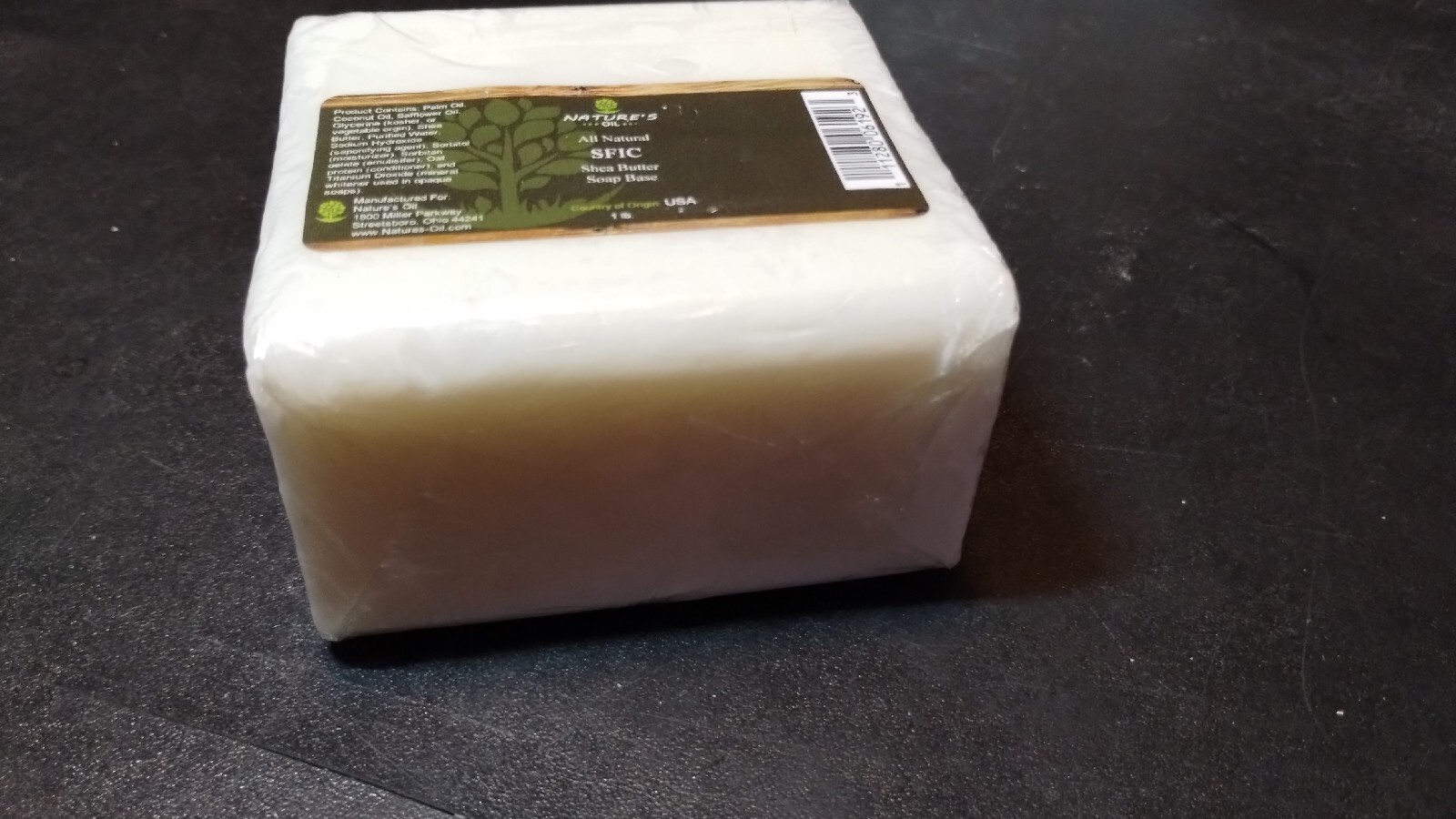 Nature’s Oil Shea Butter Soap Base 1 Pound NEW