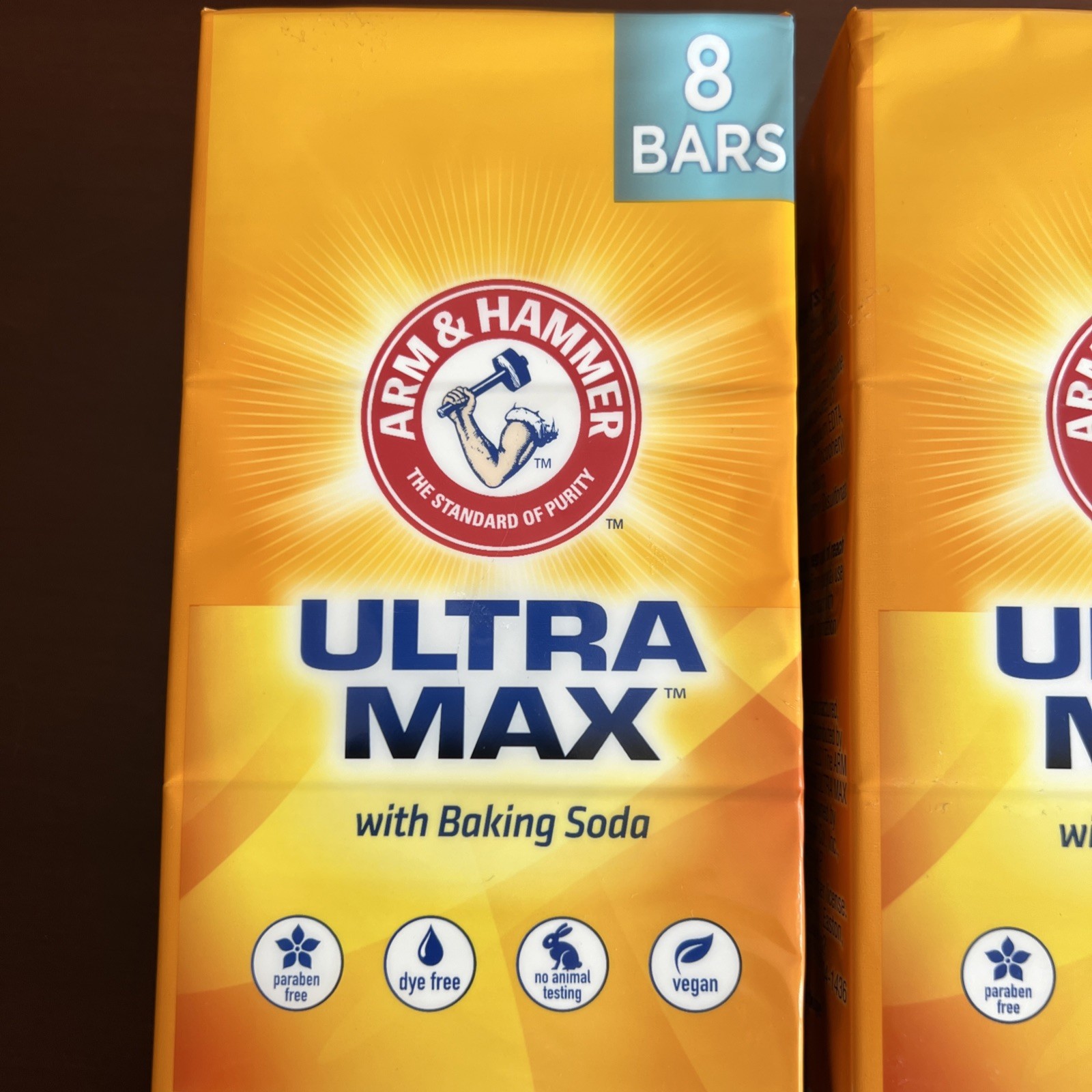 2 – Arm & Hammer Ultra Max Bar Soap with Baking Soda Cool Water Scent 8 Packs