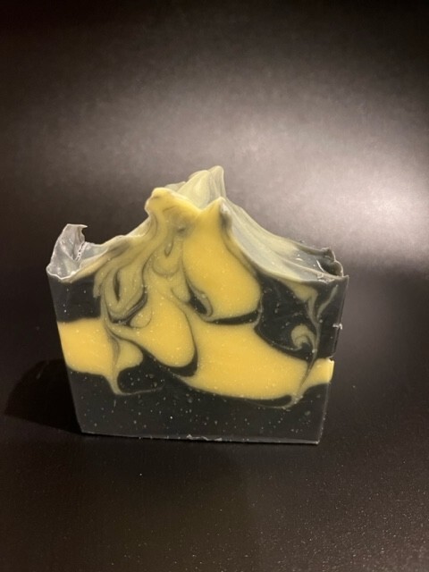 Handmade Activated Charcoal CP soap with Shea butter – No Scented or color added