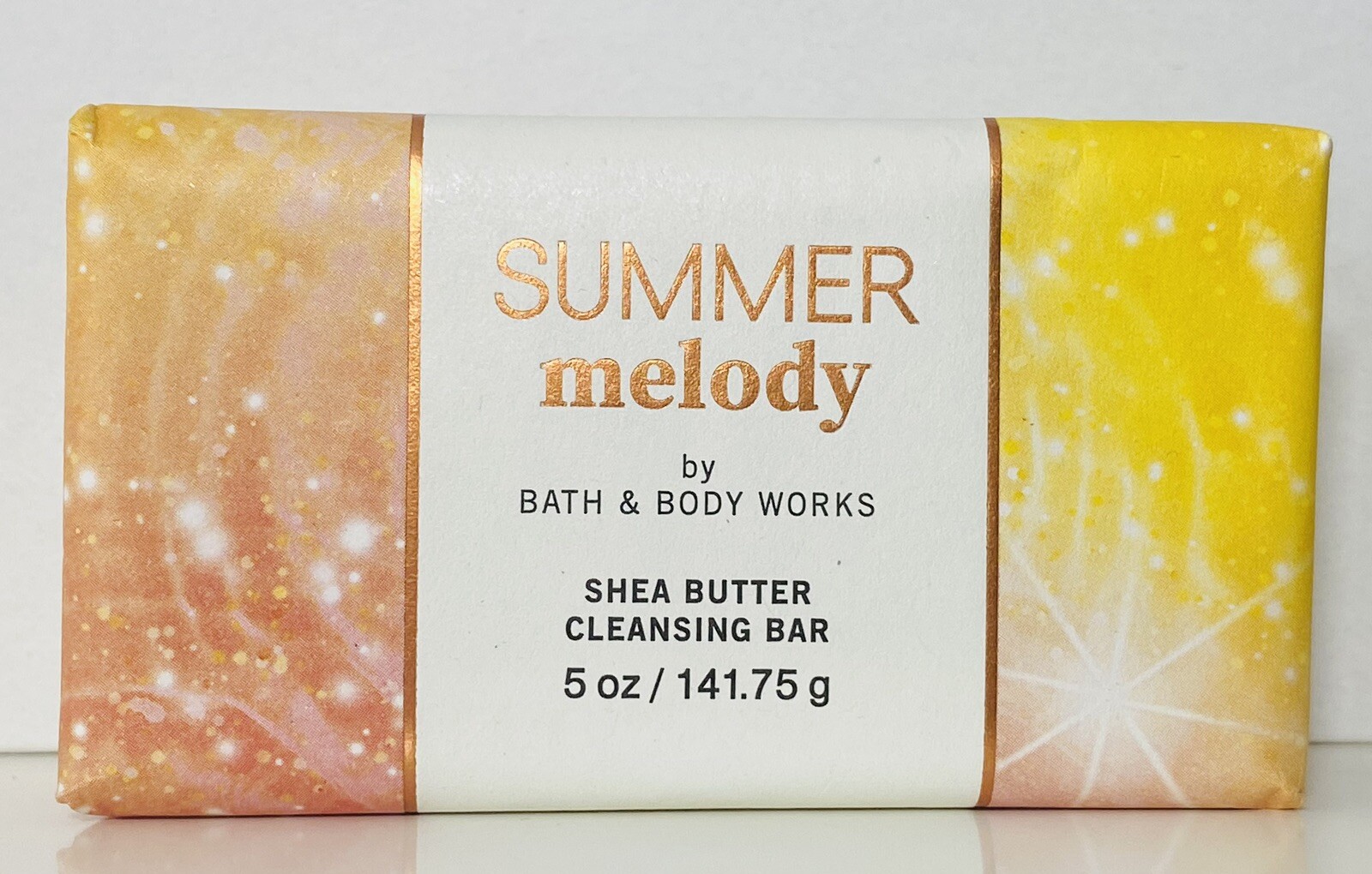 3 Bath & Body Works SUMMER MELODY Shea Butter Cleansing Bar Soap 5 oz ~ 3 Pack