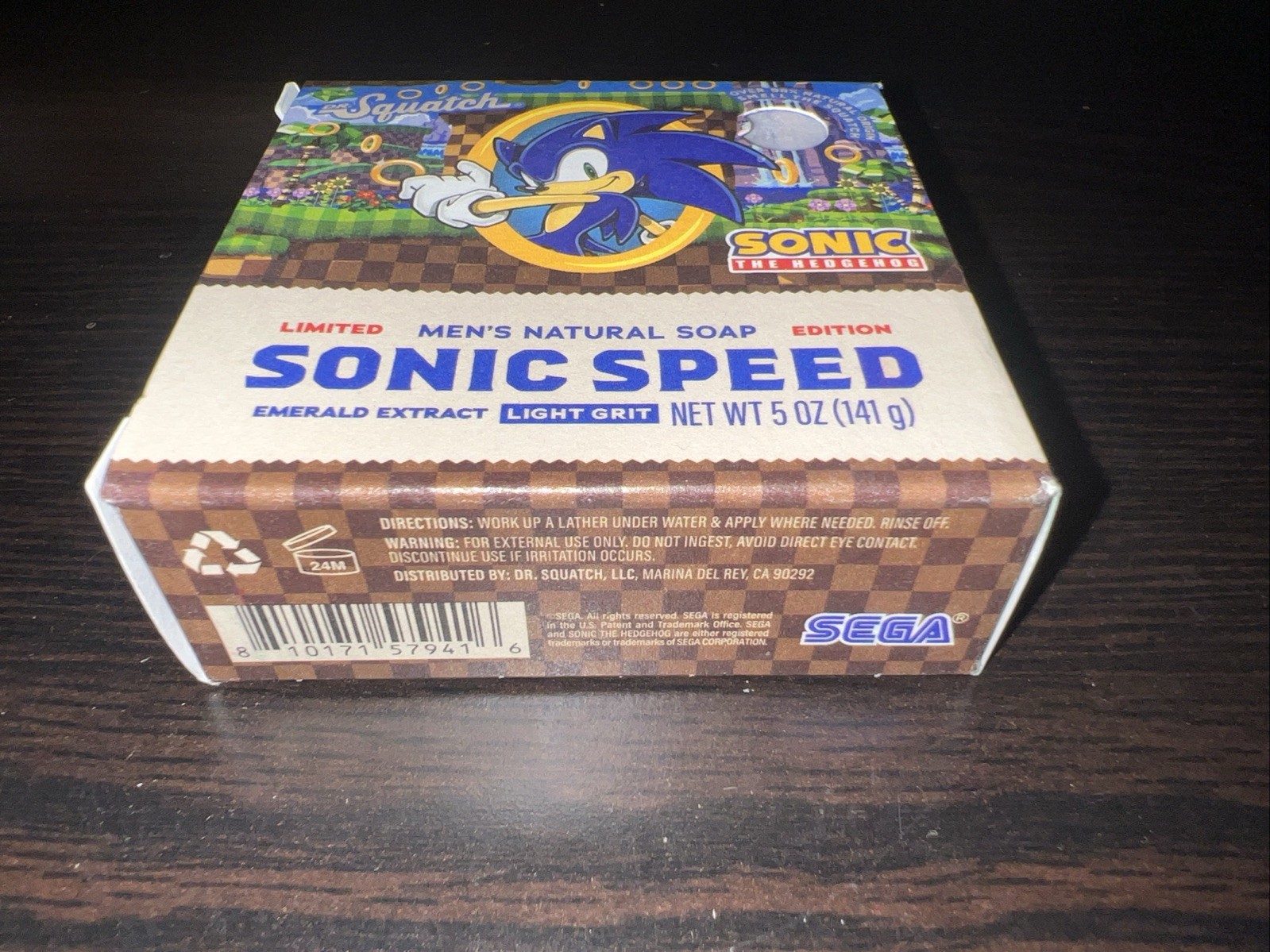 Dr. Squatch Limited Edition Bar Soap Sonic Speed Light Grit 5oz