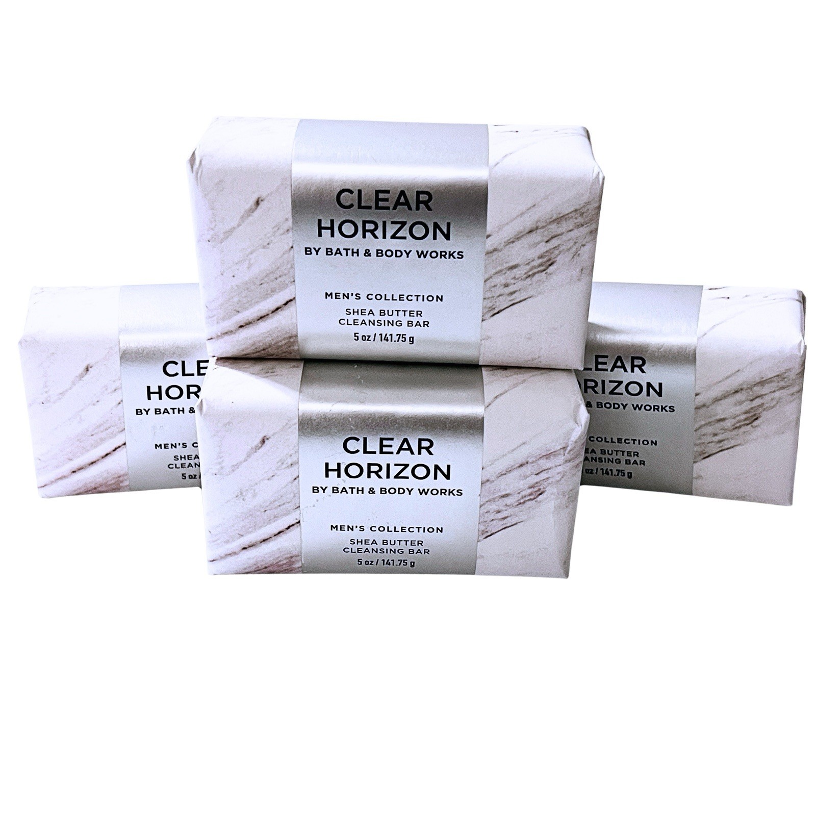 Bath & Body Works CLEAR HORIZON Men’s Body Cleansing Soap Bar 4 Pack