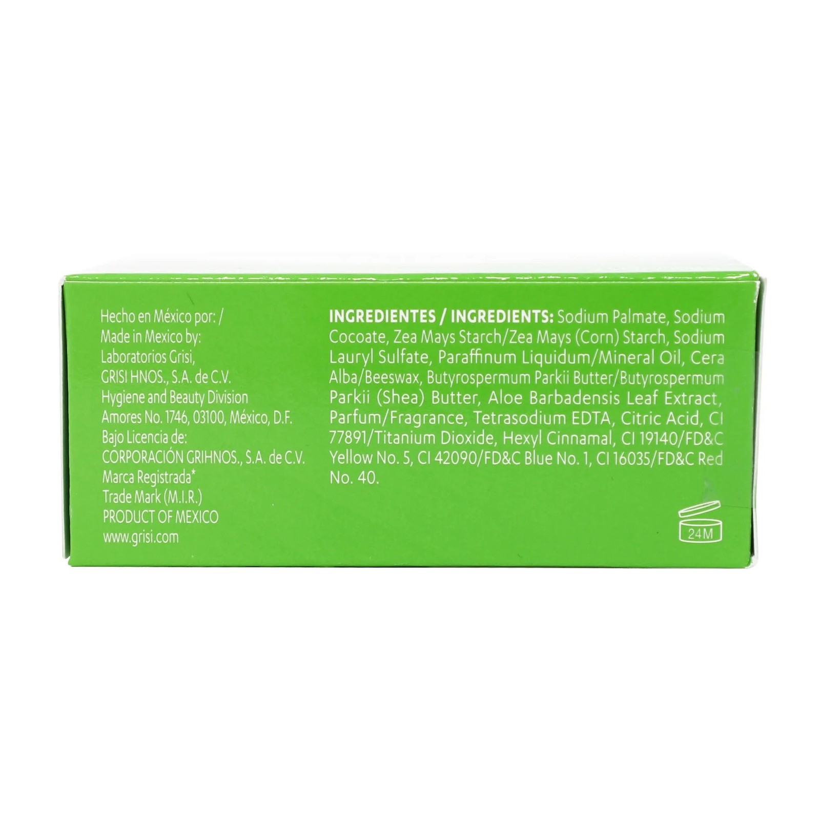 Grisi Aloe Vera Soap Bar, Soothing and Refreshing, 3.5 oz Pack of 12
