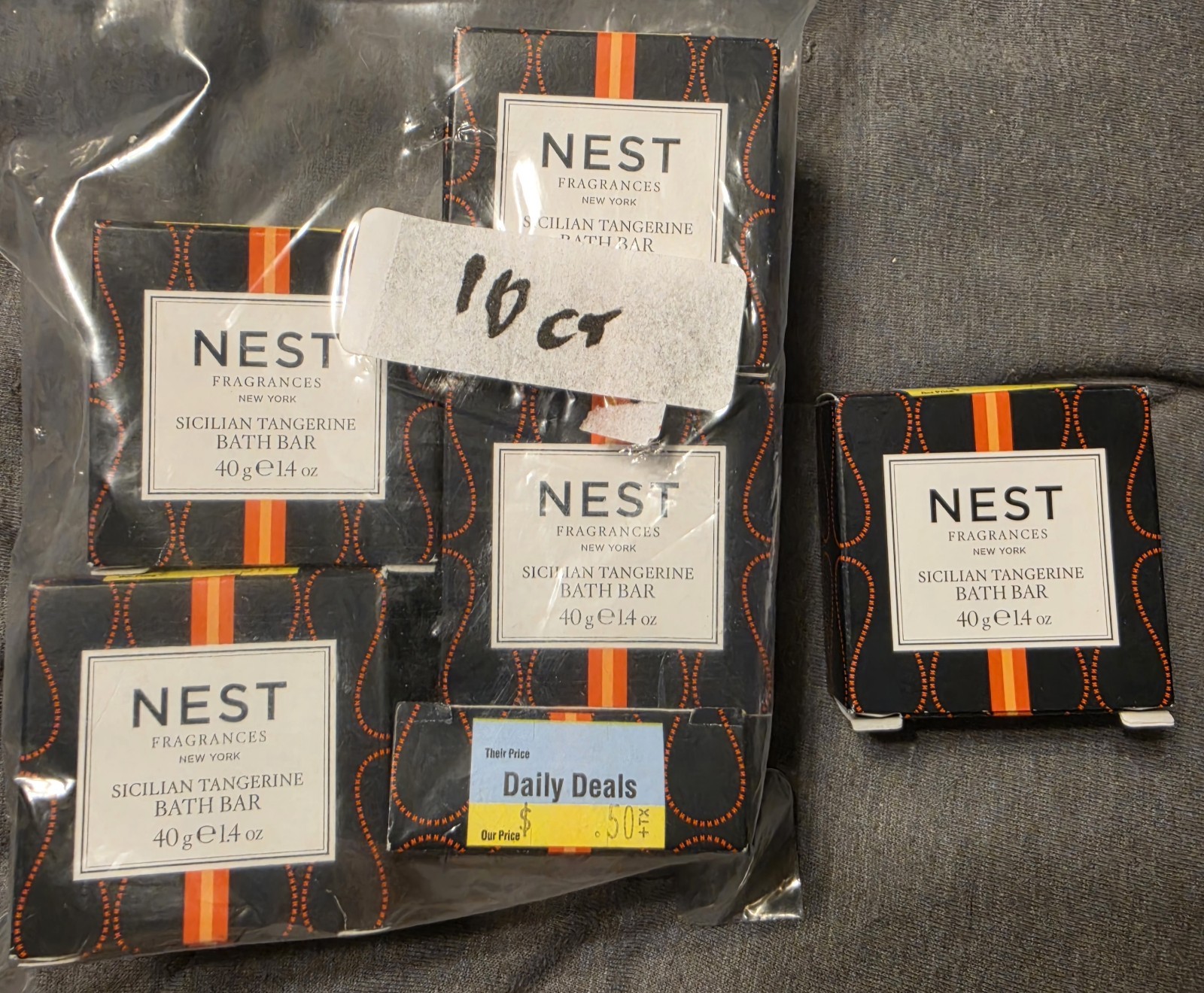 10x Nest Fragrances Sicilian Tangerine Bath Soap Bar 40g / 1.4 oz