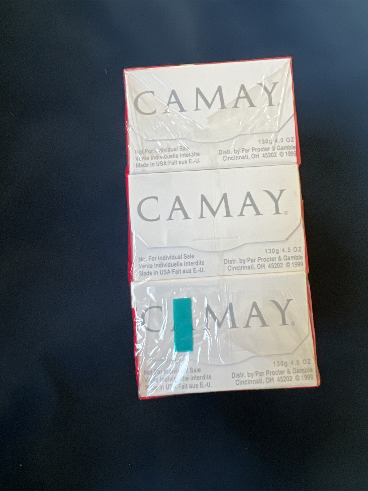 Camay Classic Pink Soap Softly Scented Beauty Bar 3-Pack Bath Bars 4.5 oz 1999