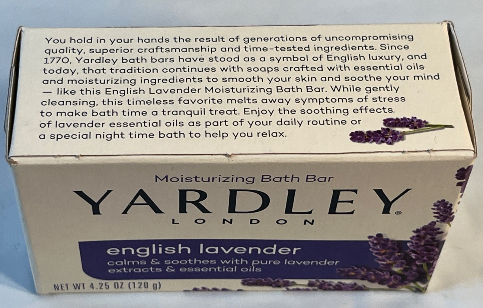 Lot of 4 Bars Yardley of London Soap English Lavender Bar 4.25 oz.