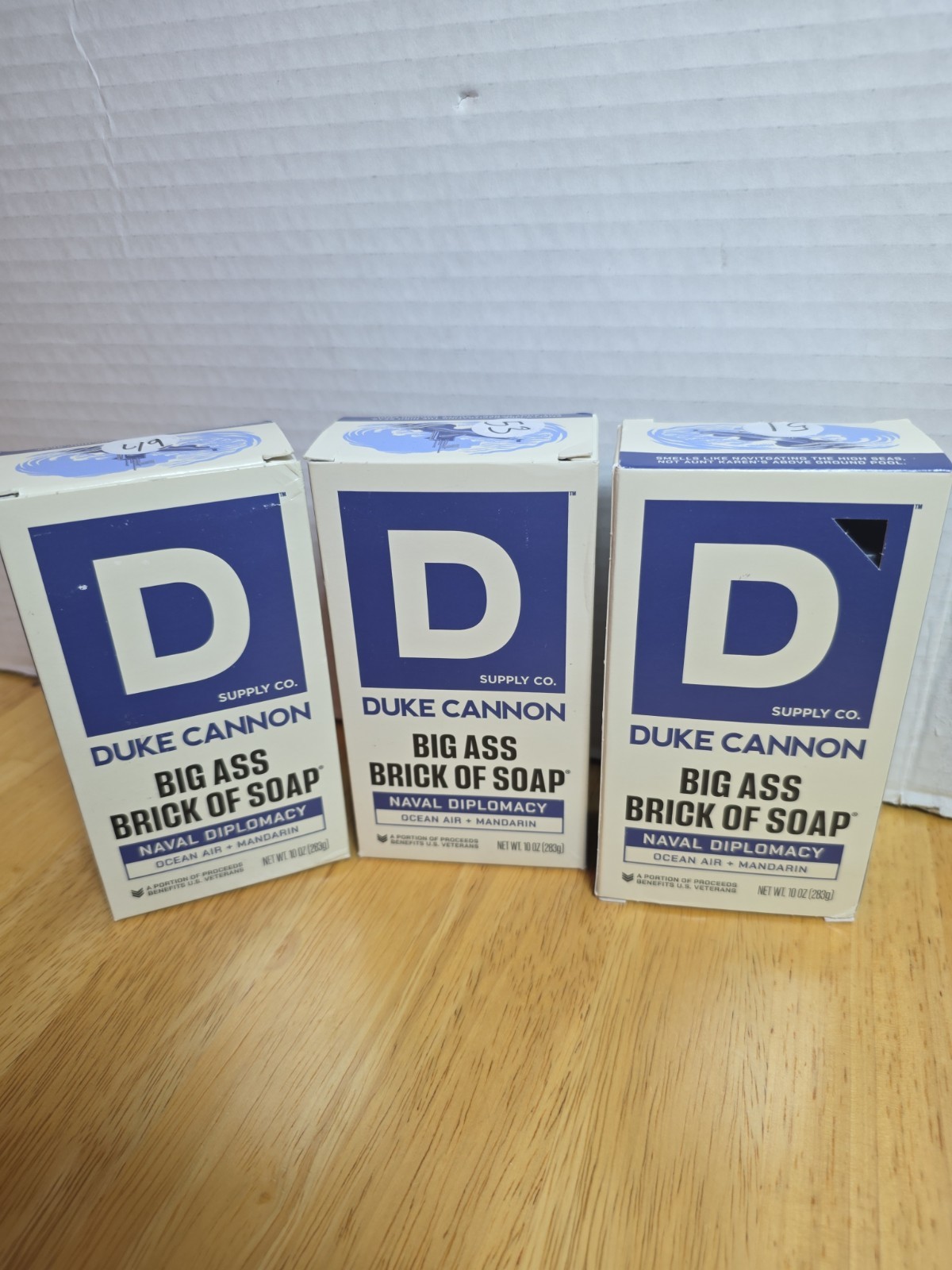 Duke Cannon 10 oz Big Brick of Soap Made in USA Lot of 3 – Naval Diplomacy #RF3