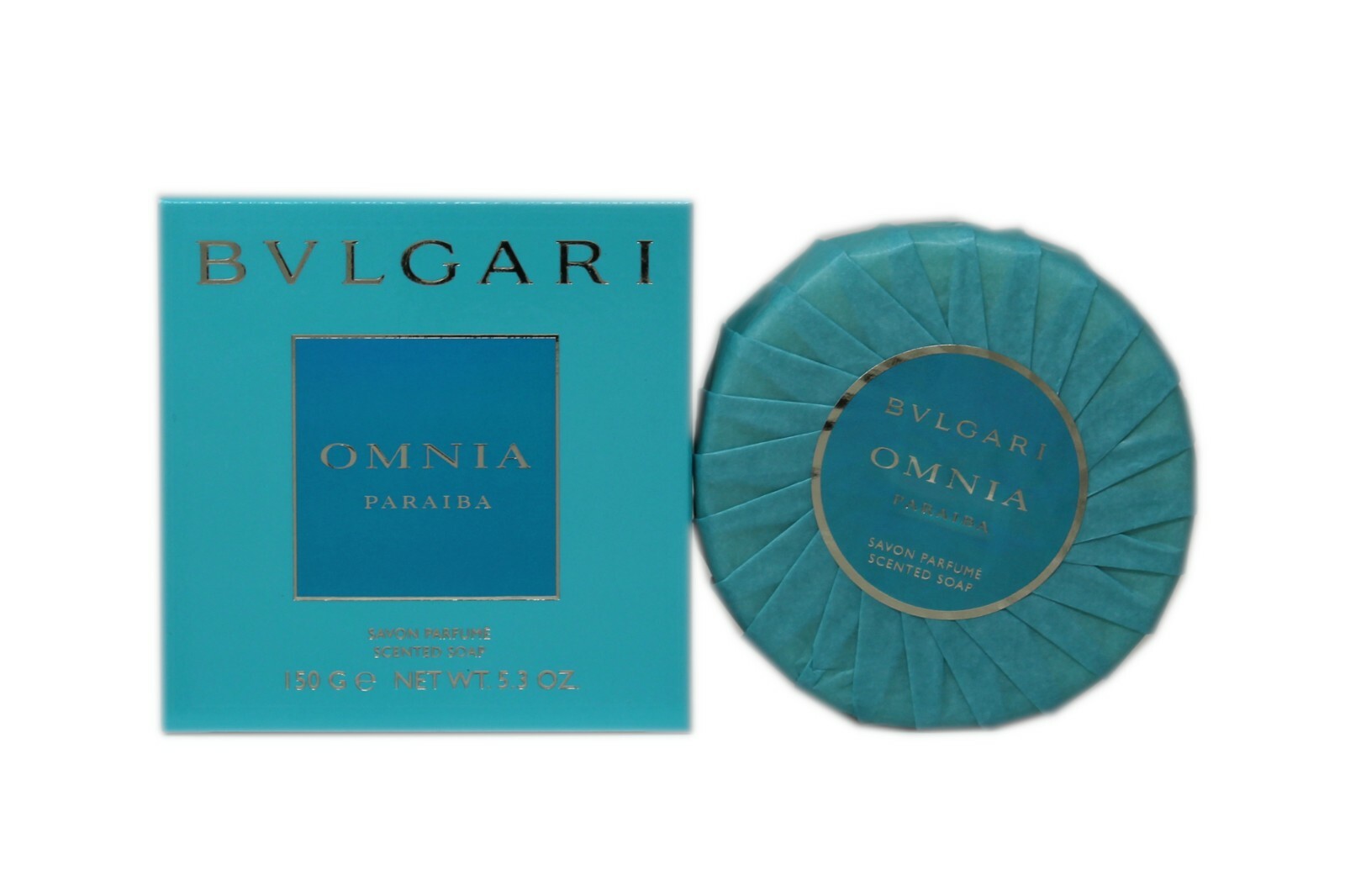 BVLGARI OMNIA PARAIBA SCENTED SOAP 150 G/5.3 OZ. NIB