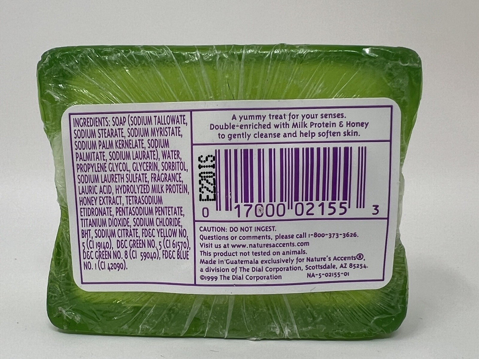 Nature’s Accents Apple Parfait Bath Treats Jelly Soap Swirl Dial 1999 Vintage