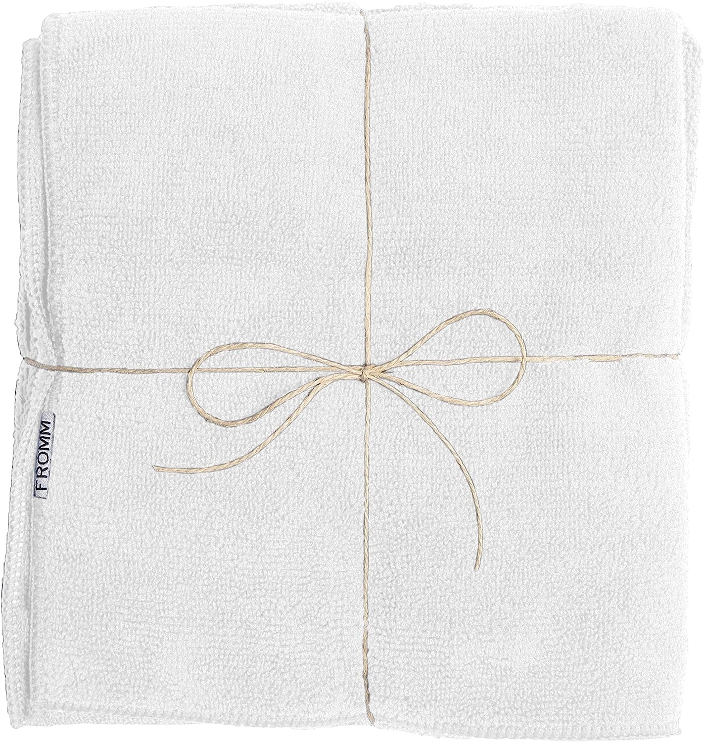 Fromm Softees Microfiber Salon Hair Towels 16″ x 29″ (White) 10 Count