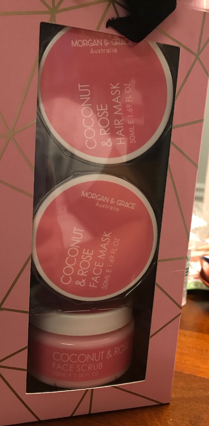 MORGAN GRACE AUSTRALIA Hair Mask Face Mask Face Scrub Coconut And Rose