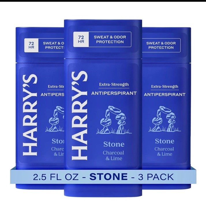 Harry’s Extra Strength Antiperspirant Deodorant Sweat &Odor Control 3 Pack 01/27