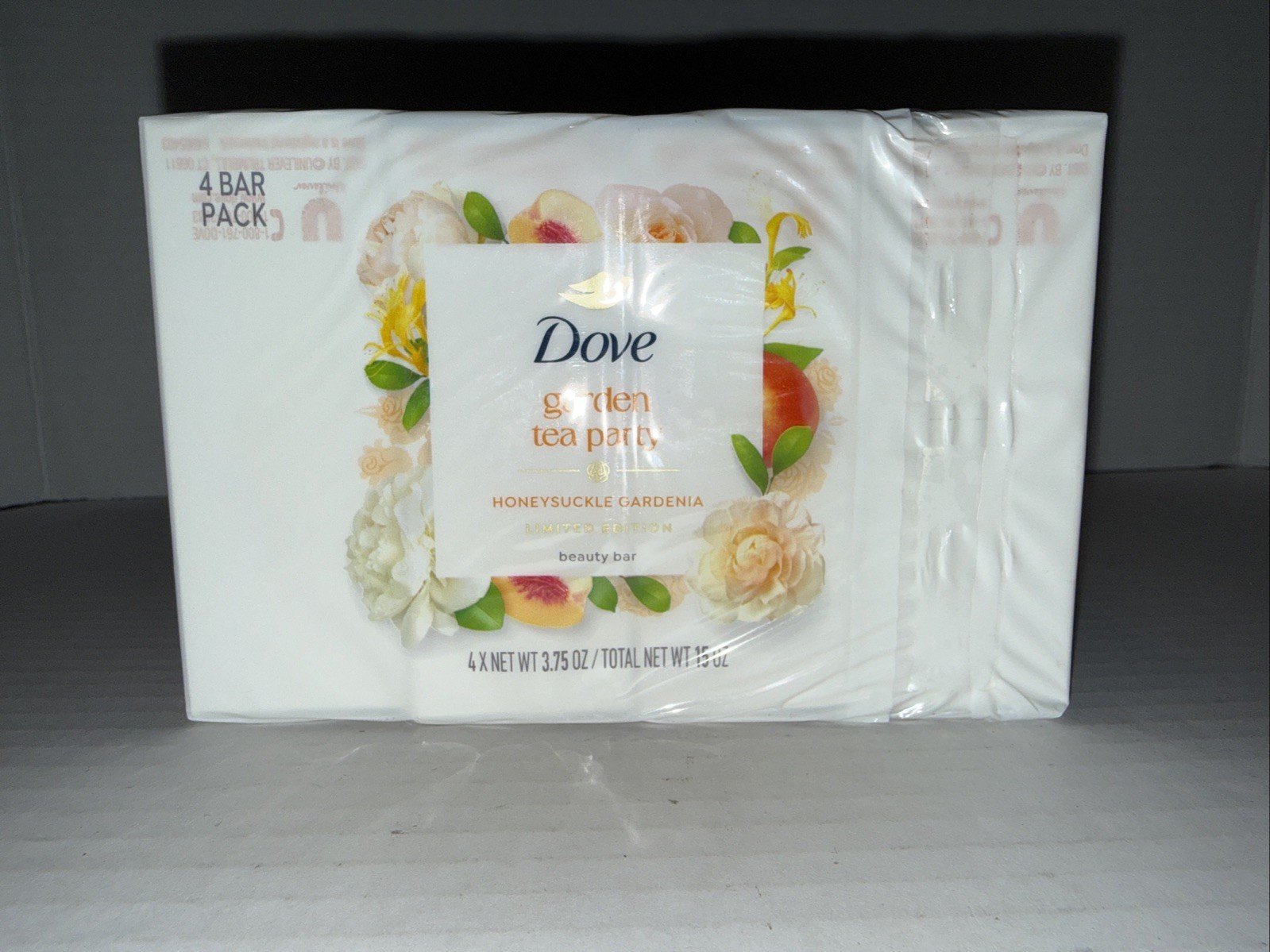 Dove Garden Tea Party Bar Soap Honeysuckle Gardenia 4 Bar Pack – **NEW**