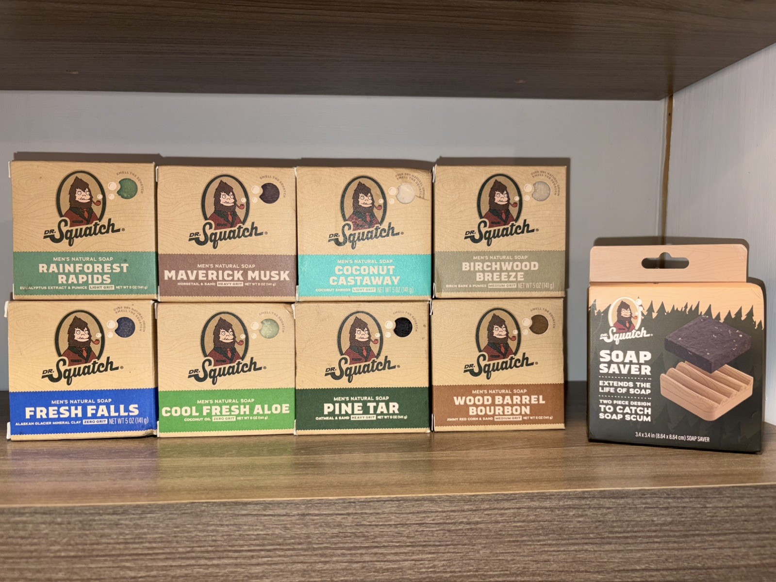 Dr. Squatch Men’s Natural Soap Assorted Scents Multipack Bar Set 5 oz
