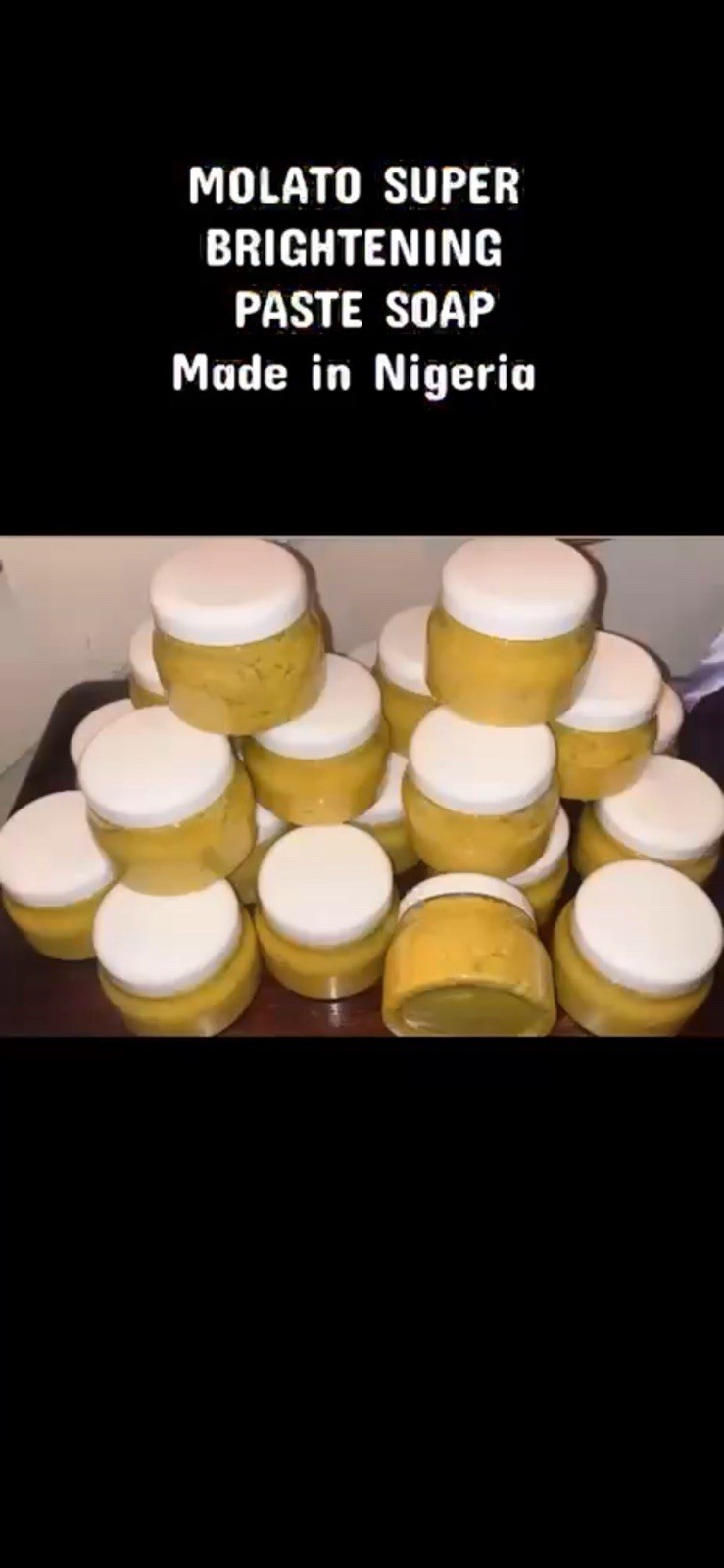 Lekine Beauty Molato Super Brightening Whitening Soap Paste 16 oz Nigeria