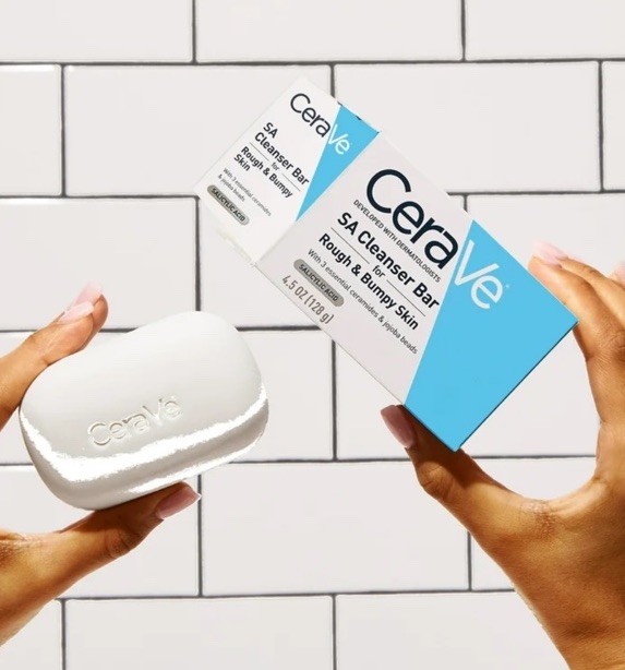 3 Bars CeraVe SA Cleanser Soap Bumpy Skin/Salicylic Acid 4.5 oz Ea/13.5 Oz Total