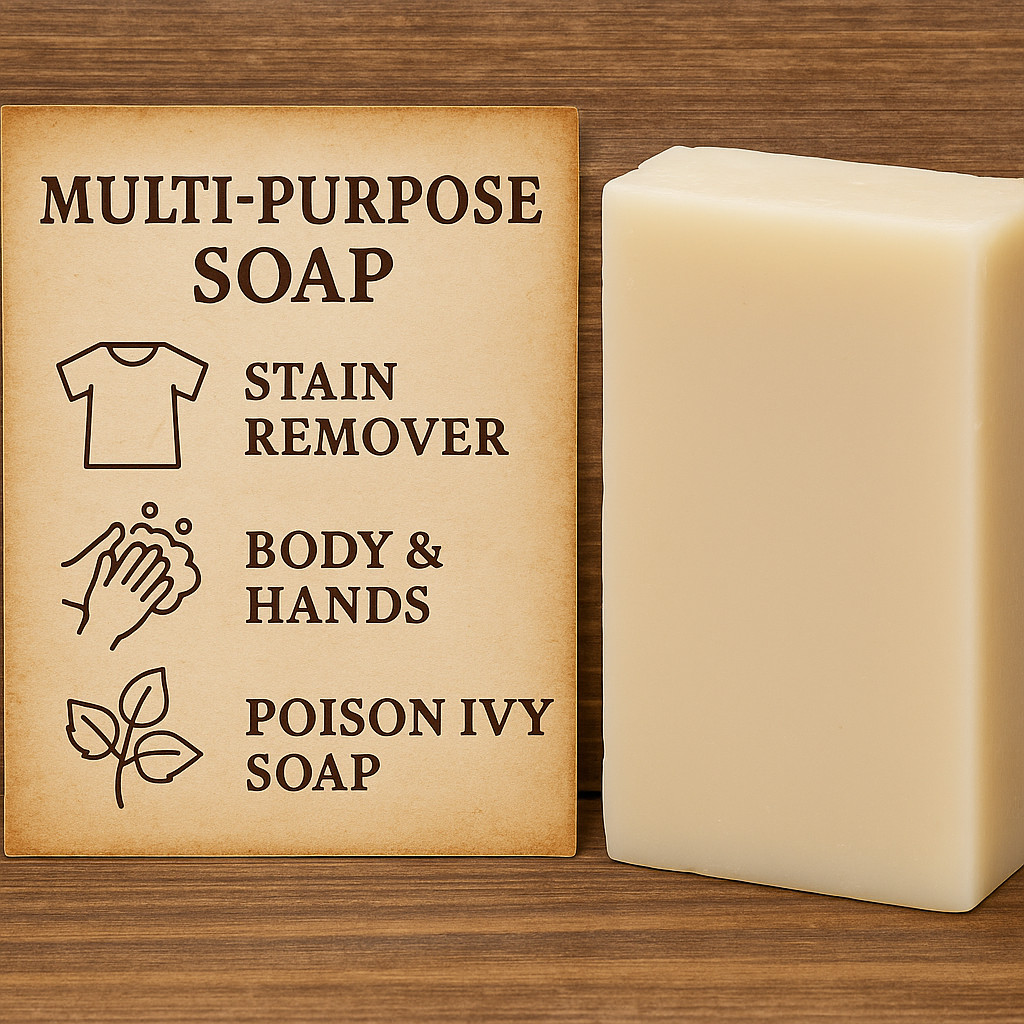 Handmade Old Fashioned Lye Soap w/Coconut Oil & More Natural & Organic