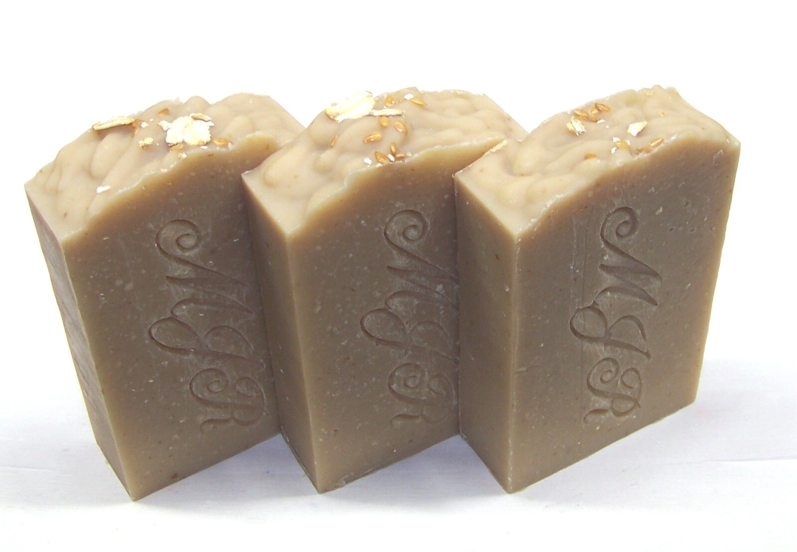 Sandalwood Rhassoul Clay Oat & Flax Goat Milk Soap-palm oil free by MJR Soaps