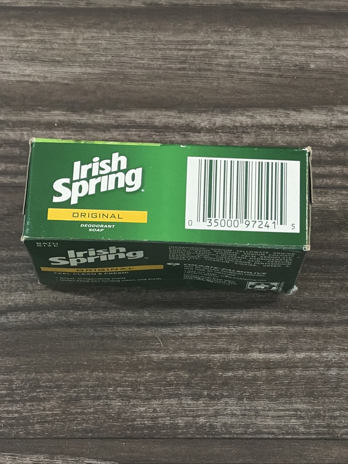 Irish Spring Original Bar Deodorant Soap NO FLAXSEED OIL Old Version 1 BAR New