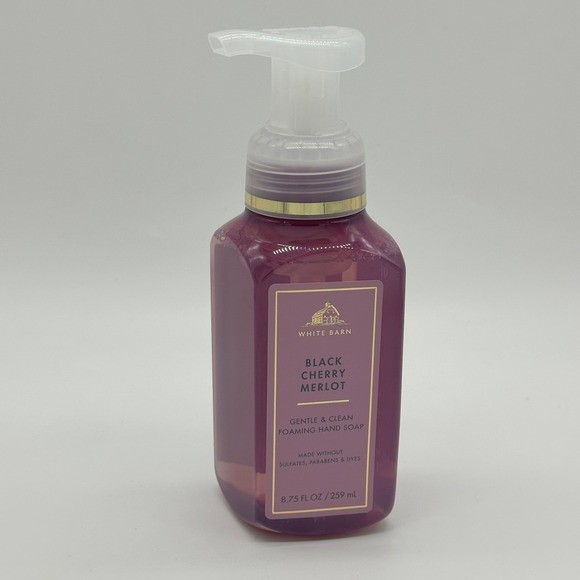 Bath Body Works White Barn Black Cherry Merlot Gentle Foaming Hand Soap 8.75 oz