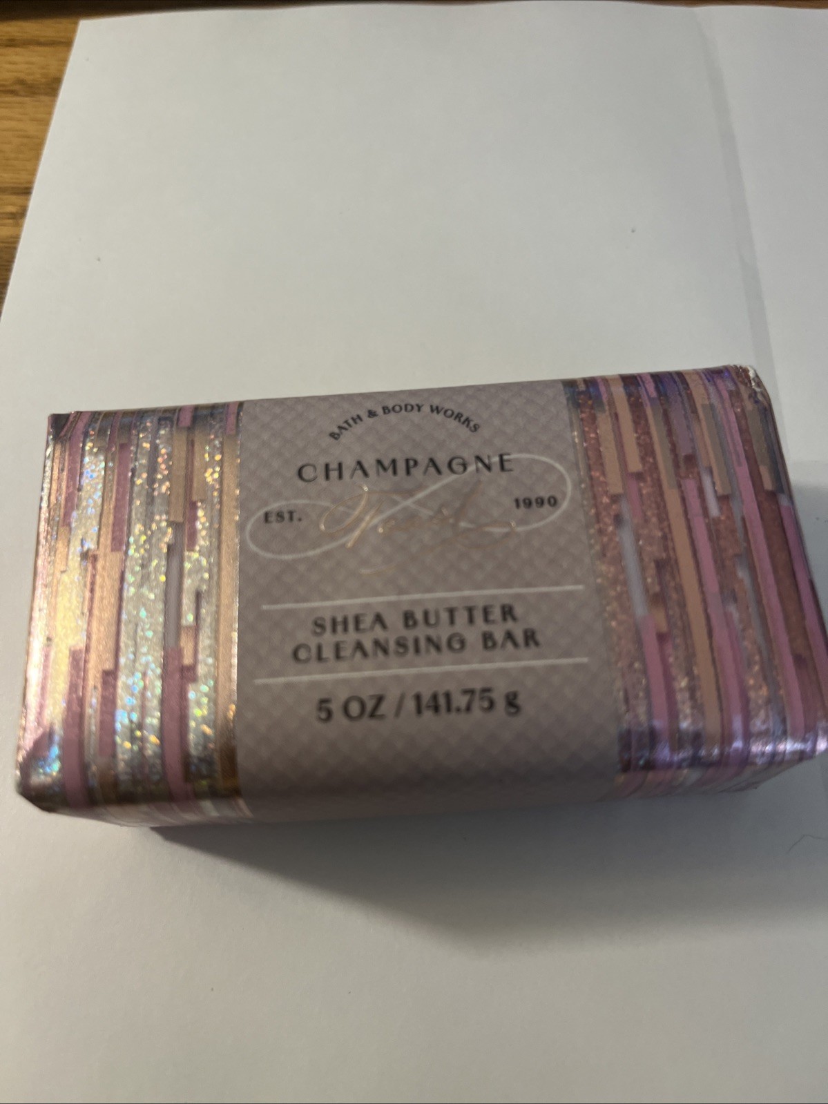 BRAND NEW Bath & Body Works CHAMPAGNE TOAST Shea Butter Cleansing Bar 5 oz