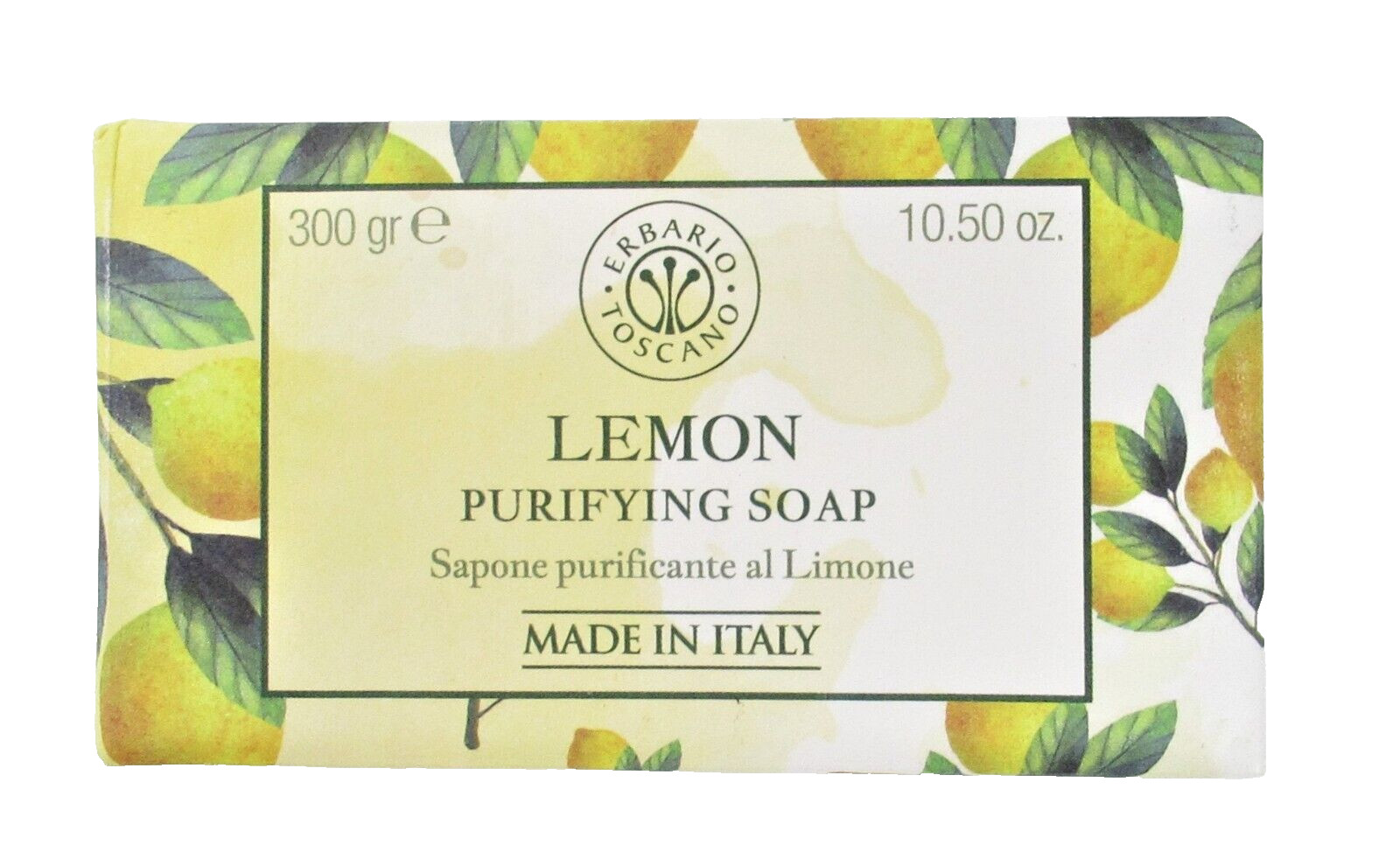Italian Luxury Bath Bar Soap Lemon Purifying Scented large 10.5oz