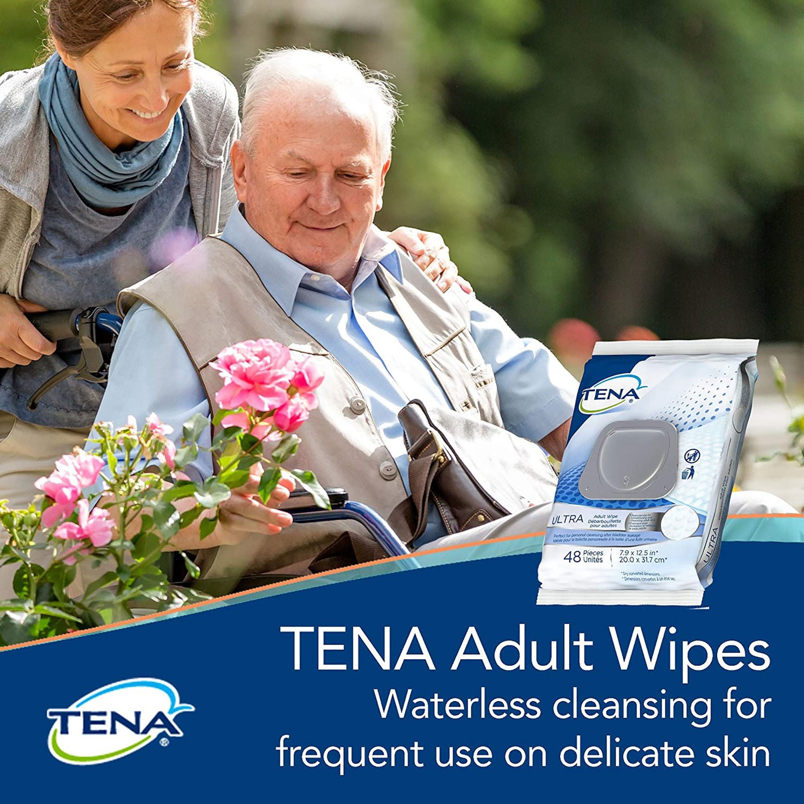 TENA Personal Cleansing Wipe 7-9/10 x 12.5″