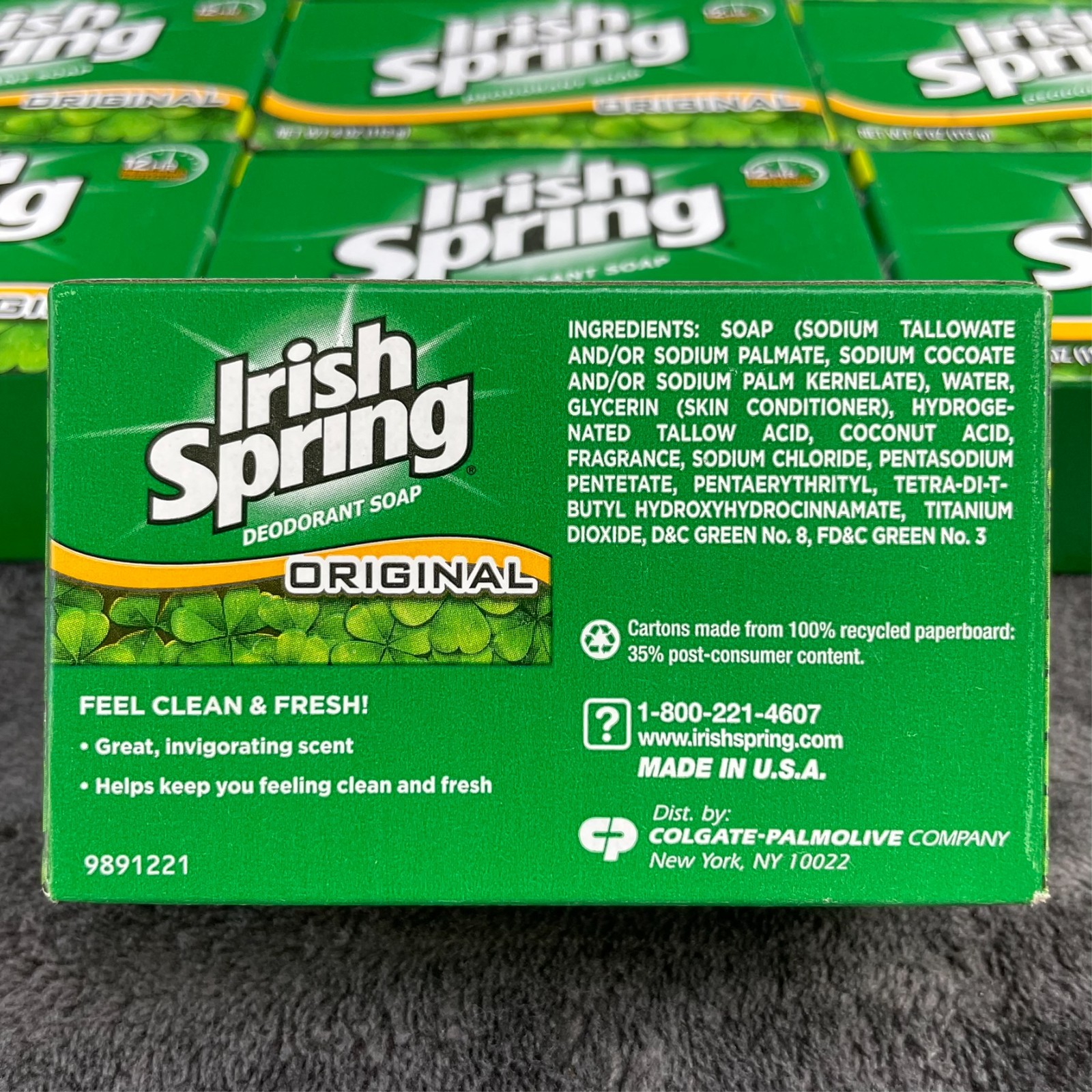 Irish Spring Original 12 Hour 4 Oz Bars Lot of 10