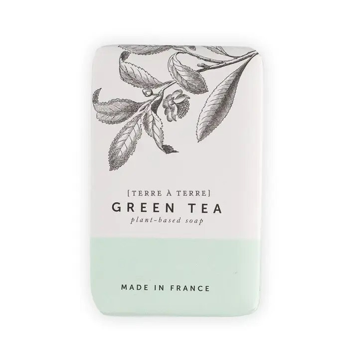 French Green Tea Soap by Terre À Terre – 7oz 200g – Imported