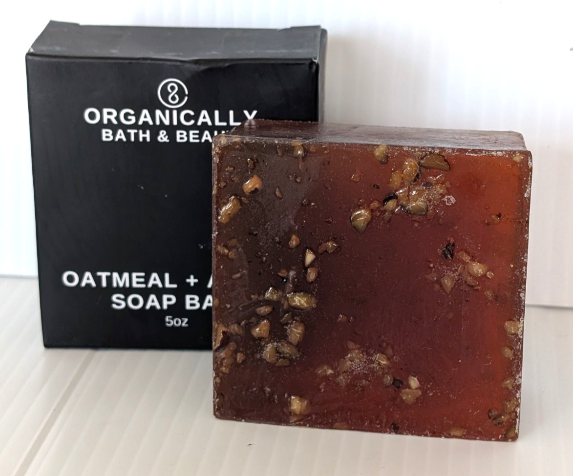 Organically Soap Bath Bar Oatmeal & Agave 5 Oz 2 count
