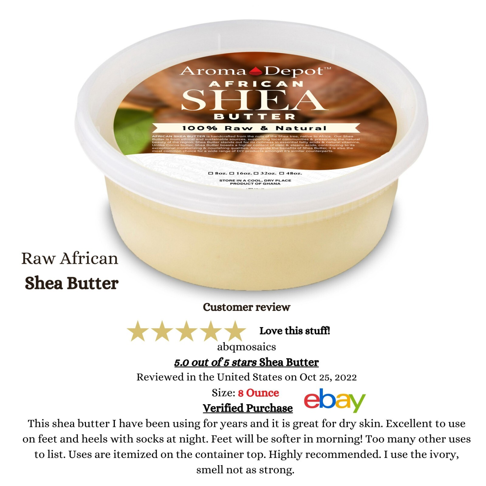 Raw African Black Soap PASTE 100% Pure Natural Body & Face Wash For Acne Scars