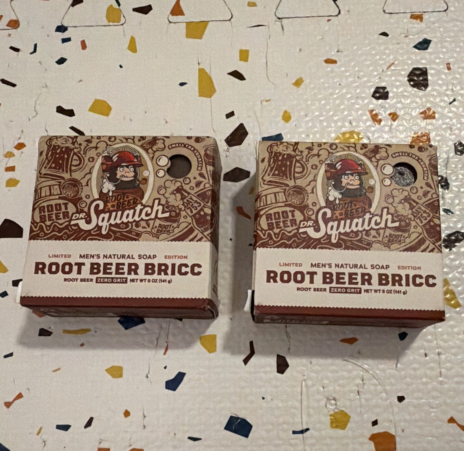Dr. Squatch Root Beer Bricc Men’s Body Bar Soap Root Beer Scent 5 oz (2 Bars)