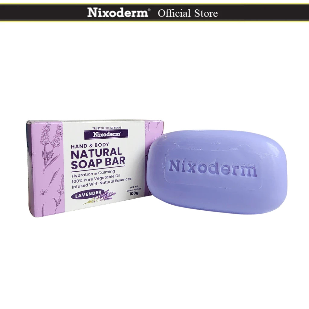 Nixoderm Natural Soap Bar 100g Lavender Sandalwood Olive For All Skin Type