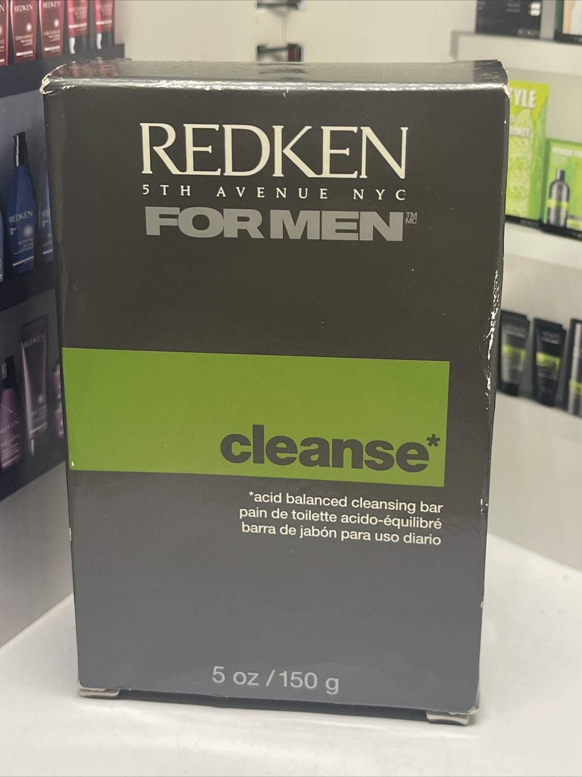 Redken for Men Cleanse Acid Balanced Cleansing Bar 5 oz New